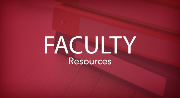 Faculty resources