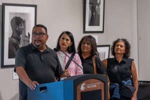 Miguel Puente, Nora Gonzalez, Teresa Puente, and Yolanda Phillips speak about their family.
