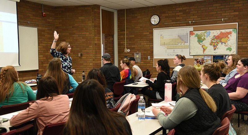 WSU Tri-Cities education adjunct professor teaches students in the education program this month.