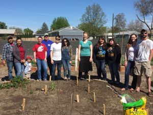 Community garden - WSU Tri-Cities education students and their families