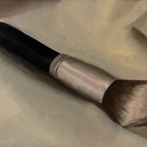 Still life of a makeup brush.