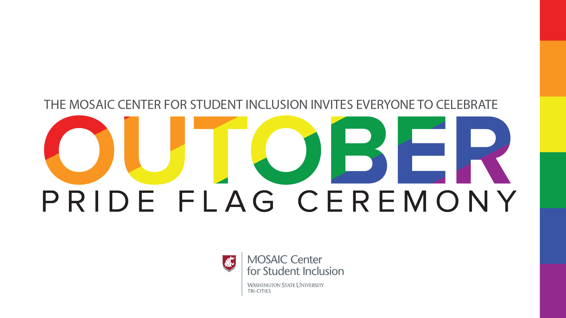 Outober Pride Flag Ceremony