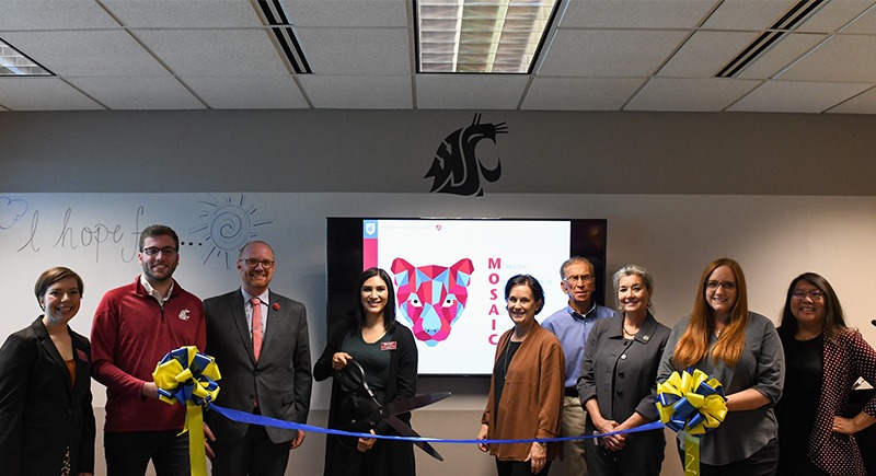 Ribbon cutting for grand opening of WSU Tri-Cities MOSAIC Center for Student Inclusion