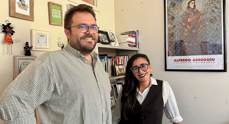 Robert Franklin and Sabrina González.