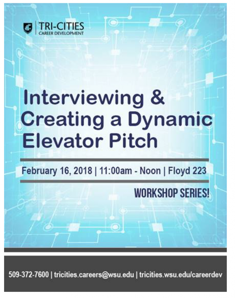 Career development interviewing and dynamic elevator pitch workshop photo