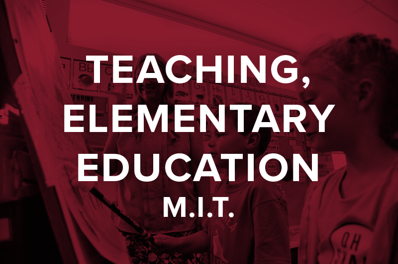 Teaching, Elementary Education, M.I.T.