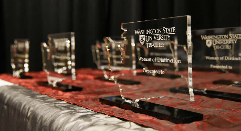 WSU Tri-Cities Women of Distinction award plaques