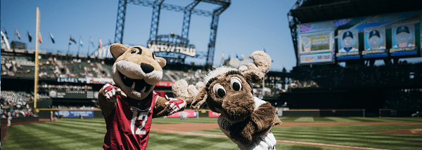 Butch T. Cougar and Mariners Mascot